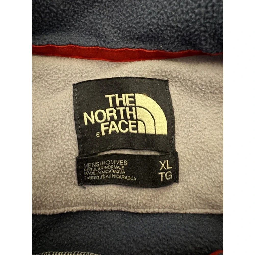 The North Face 1/4 Zip Fleece Pullover Hoodie Men's SZ XL Multicolor Long Sleeve